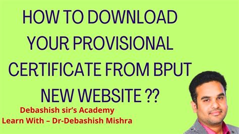 www.bputexam.in|bput provisional certificate download.